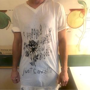 Just Cavalli Oversized Graphic Tee